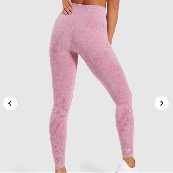 NWOT Gymshark Vital Seamless Legging - Dusty Pink Marl - Picture 2 of 2